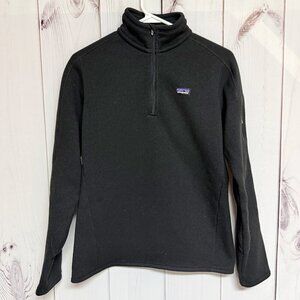 Patagonia Women’s Better Sweater 1/4 Zip Medium Black EUC